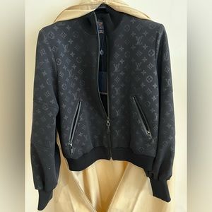 NWT Louis Vuitton black bomber jacket